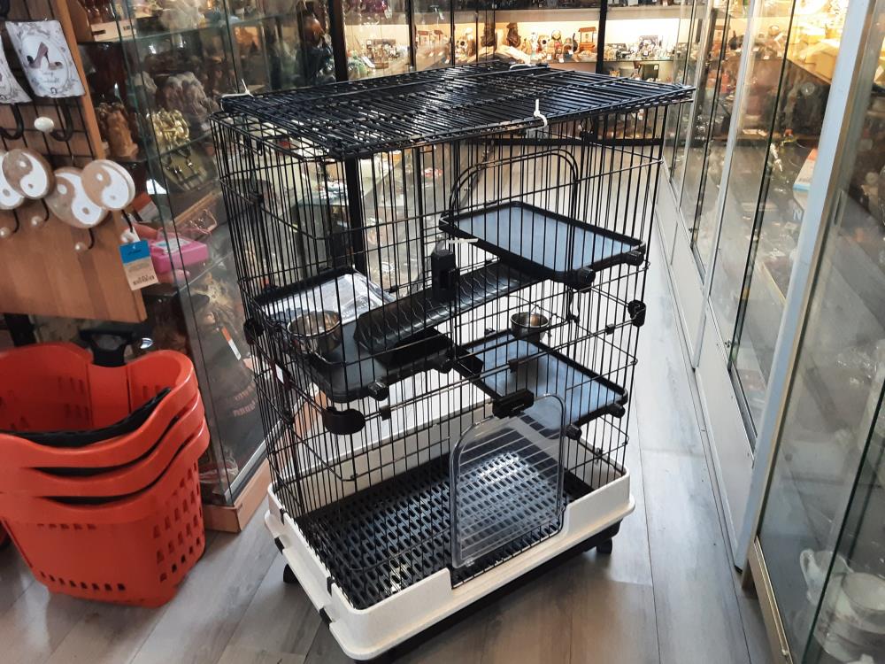 Cage Pour Animaux 3 Étages Avec Extension