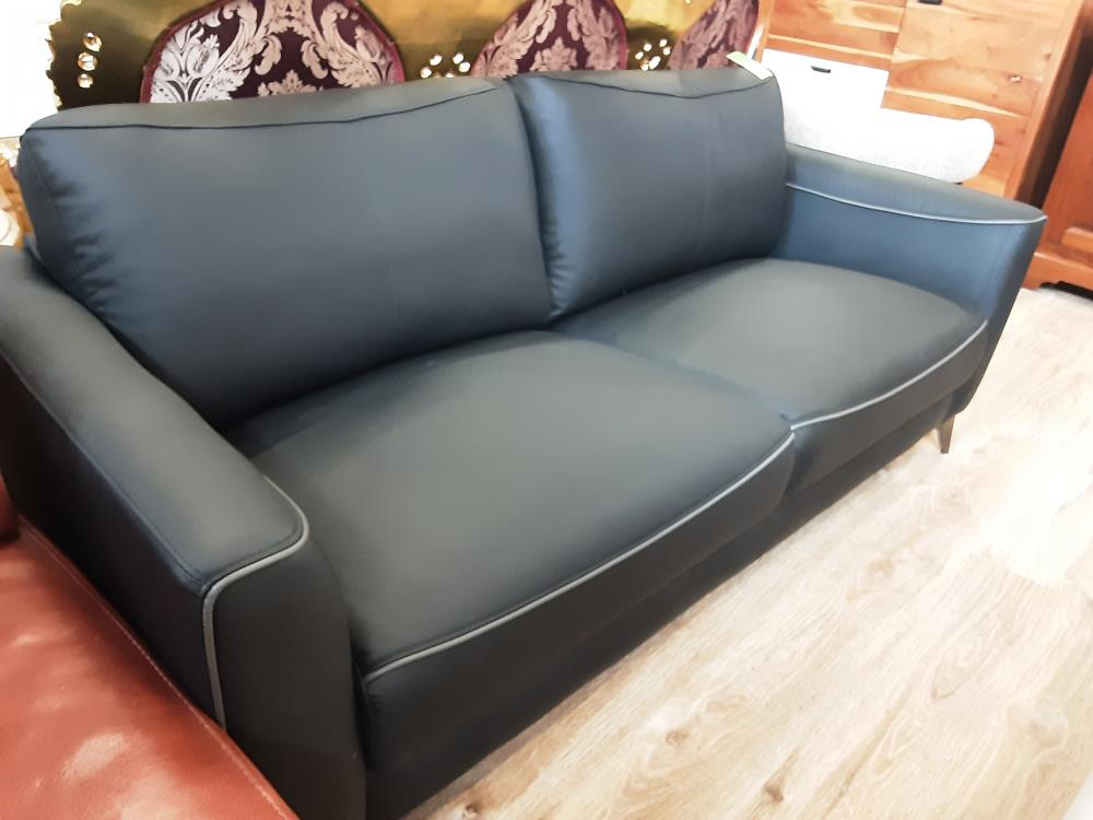 CANAPÉ 3 PLACES CUIR COLORIS MARRON (46723)  2ÈME CHOIX