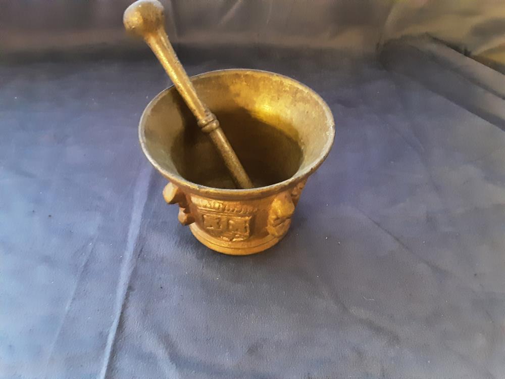 MORTIER PILLON BRONZE MM HAUT 9CM