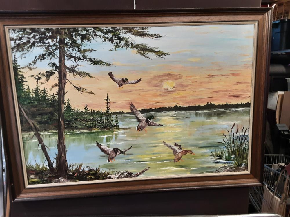 TABLEAU GM LAC AVEC CANARDS