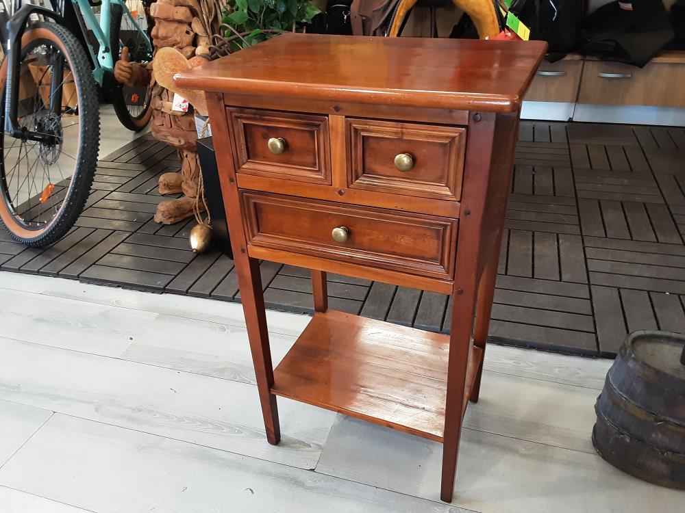 MEUBLE 3 TIROIRS MERISIER