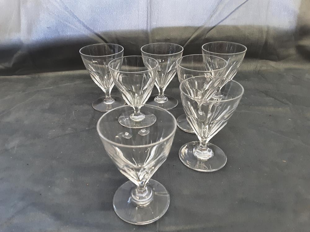 LOT DE 7 VERRES A PORTO ST LOUIS