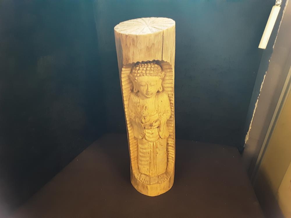 STATUETTE BOUDDHA TRONC