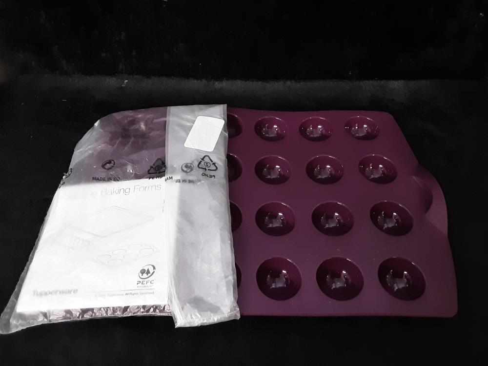 MOULE EN SILICONE RECT. TUPPERWARE JAMAIS UTILISÉ - 24 BILLES