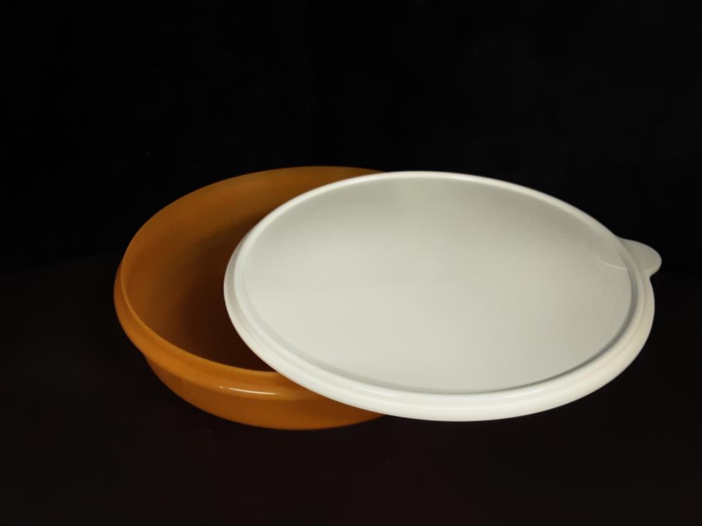 TUPPERWARE ROND AVEC COUVERCLE POUR TARTE DIAM.32CM - 3.8L JAMAIS UTILISÉ