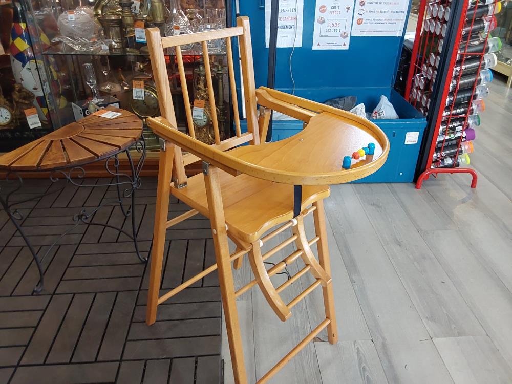 CHAISE HAUTE BÉBÉ EN BOIS