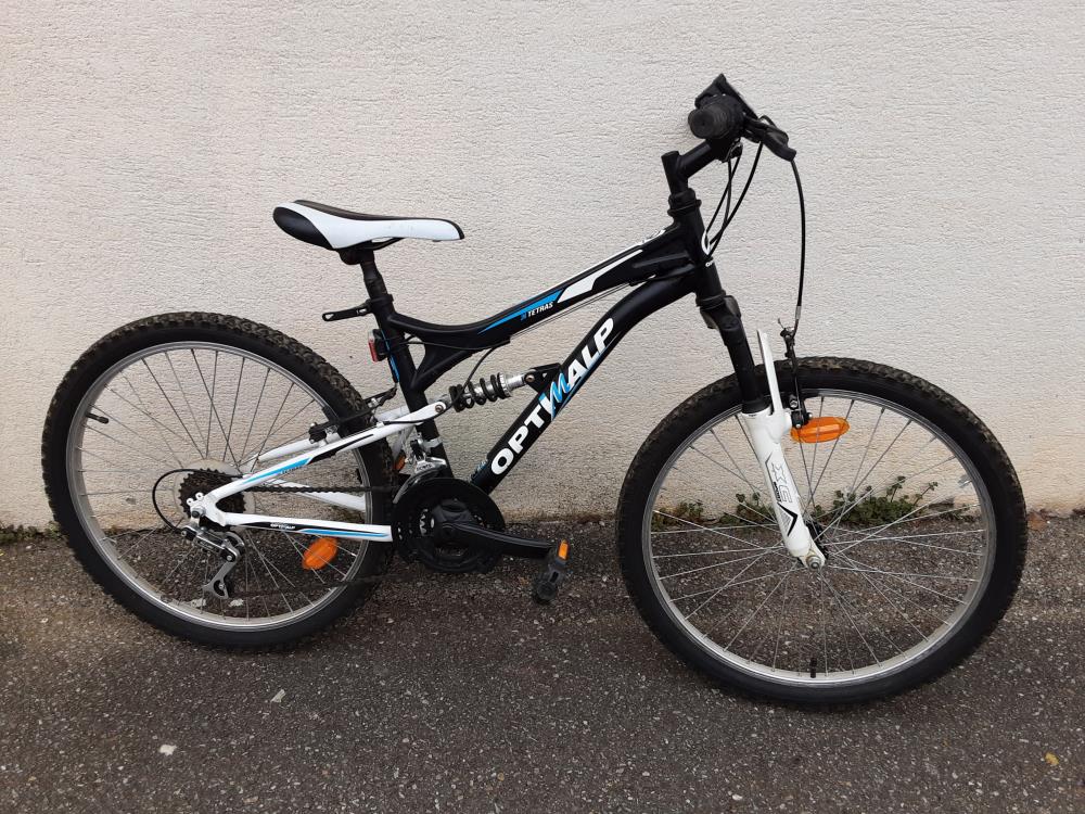 Vtt Optimalp Blanc Et Noir 24 P