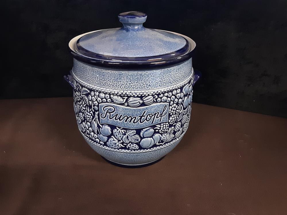 RUMTOPF AVEC COUVERCLE BLEU