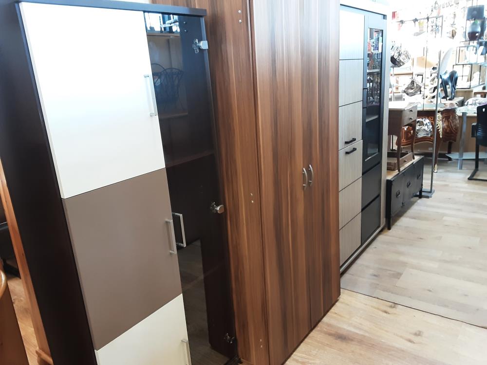 ARMOIRE 2 PORTES COLORIS BRUN