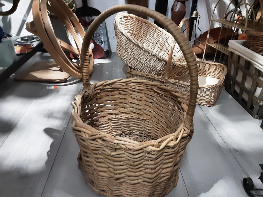 PANIER ROND EN OSIER DIAM. 33CM