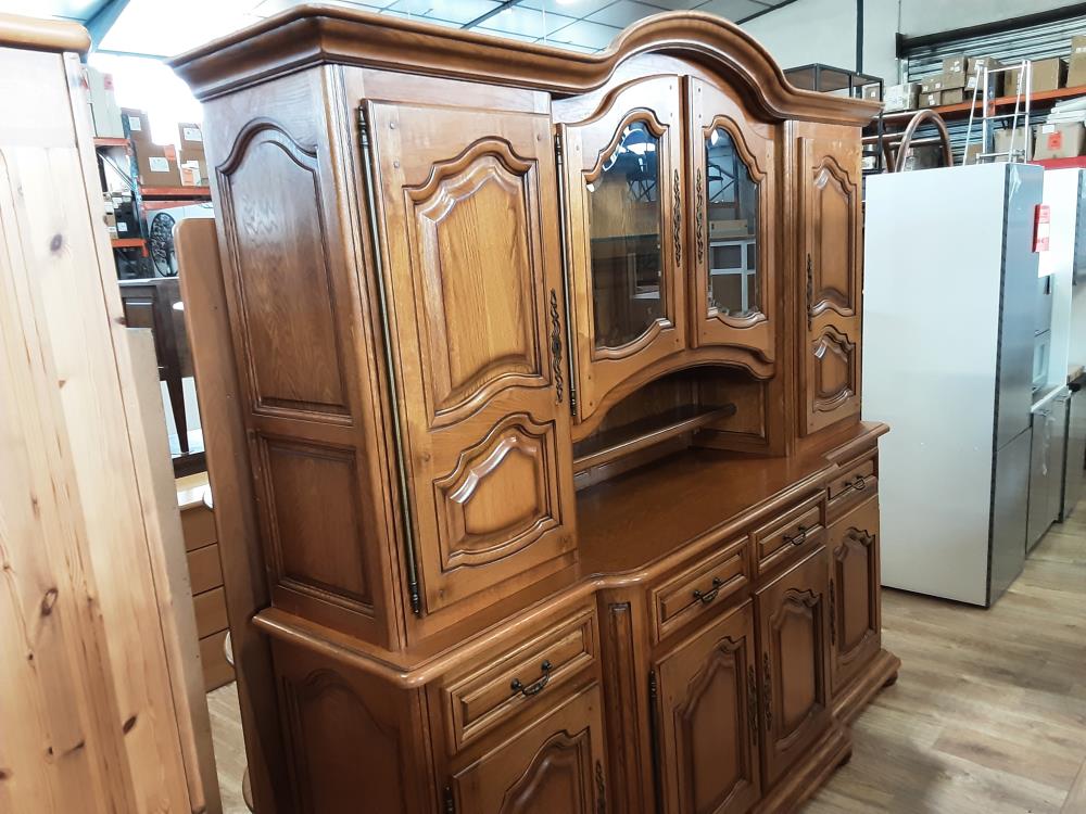 BUFFET LIVING 2 CORPS EN CHÊNE 4 TIROIRS 8 PORTES