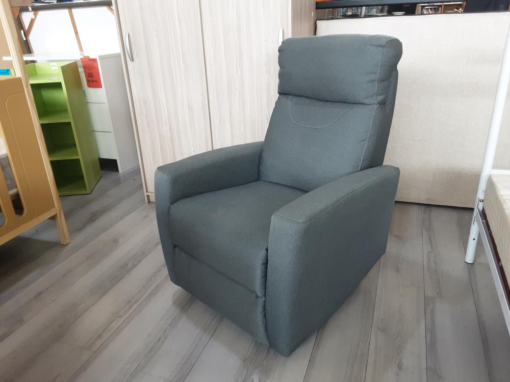 FAUTEUIL RELAX MANUEL  TISSU GRIS