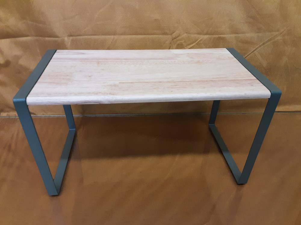 ETAGERE BOIS ET METAL VERT