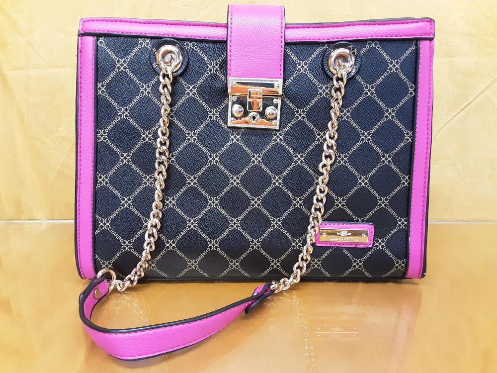 SAC A MAIN CHARRO ROSE ET NOIR