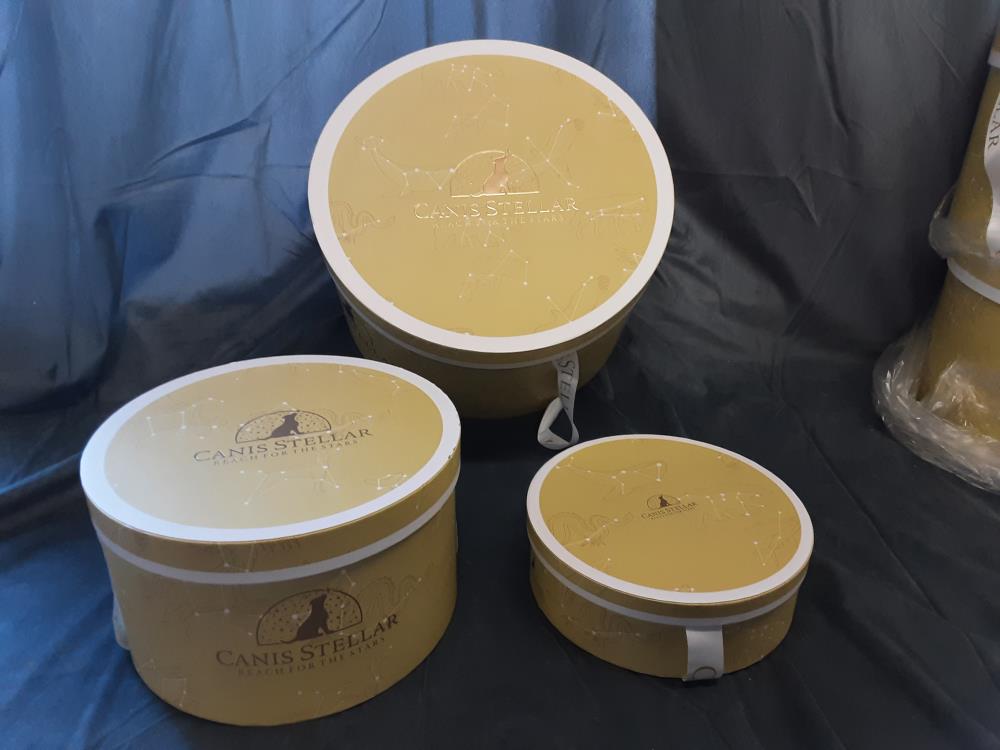 Lot De 3 Boites Rondes Canis Stellar