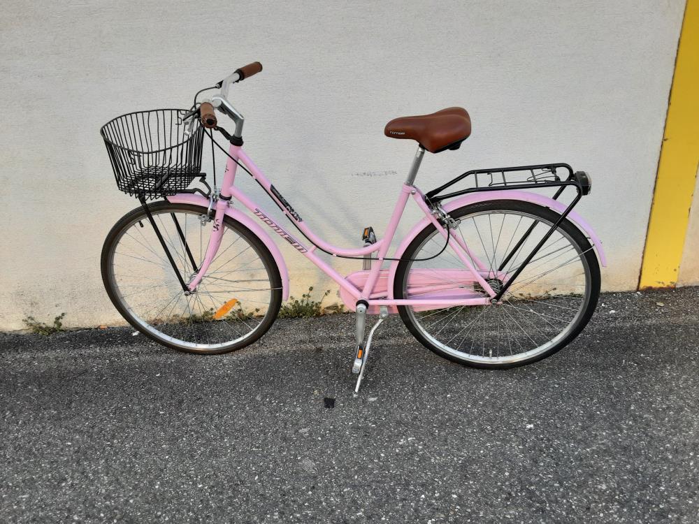 Velo Dame Totem Rose Et Noir