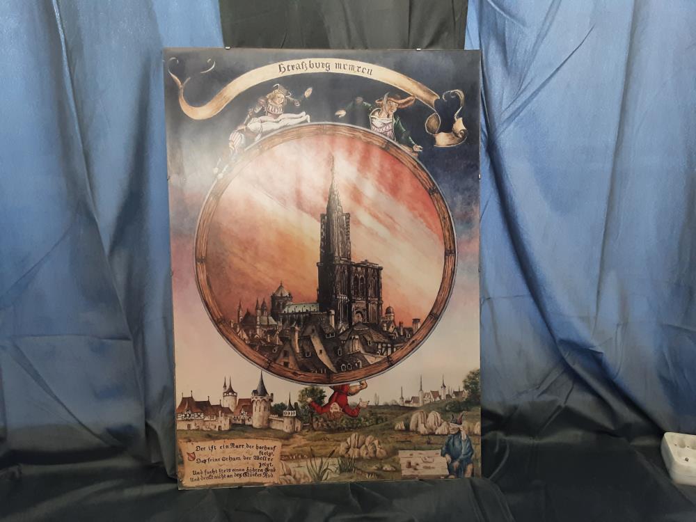 AFFICHE STRASBOURG SOUS VERRE