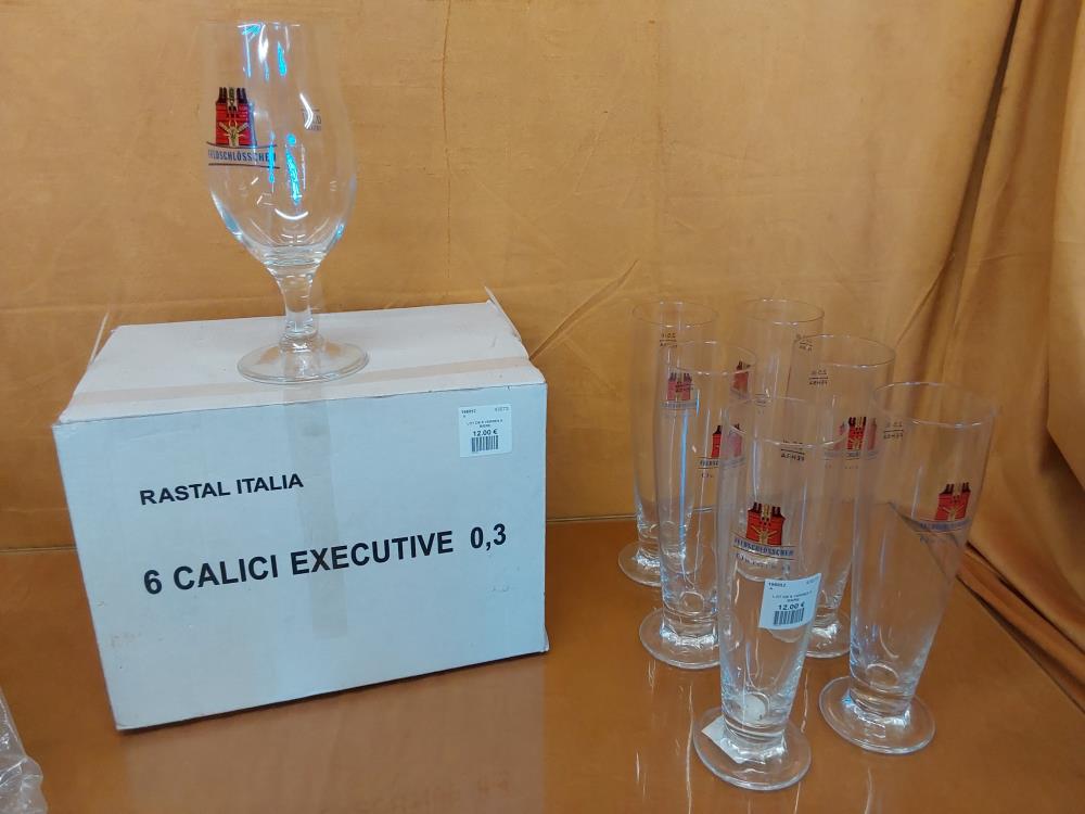 LOT DE 6 VERRES A BIERE 