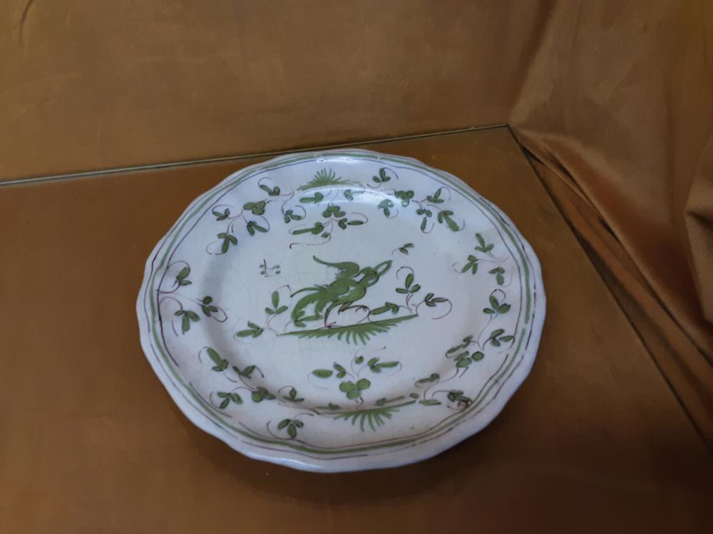 ASSIETTE VERTE MOUSTIER