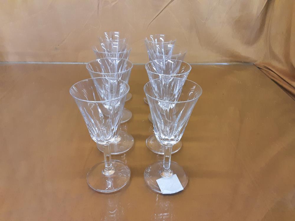 LOT DE 8 VERRES A PORTO CRISTAL ST LOUIS