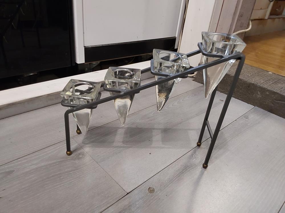 Bougeoir  4 Branches Support Métal