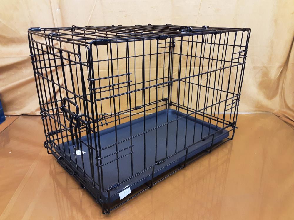 CAGE DE TRANSPORT METAL NOIR AJOURÉ