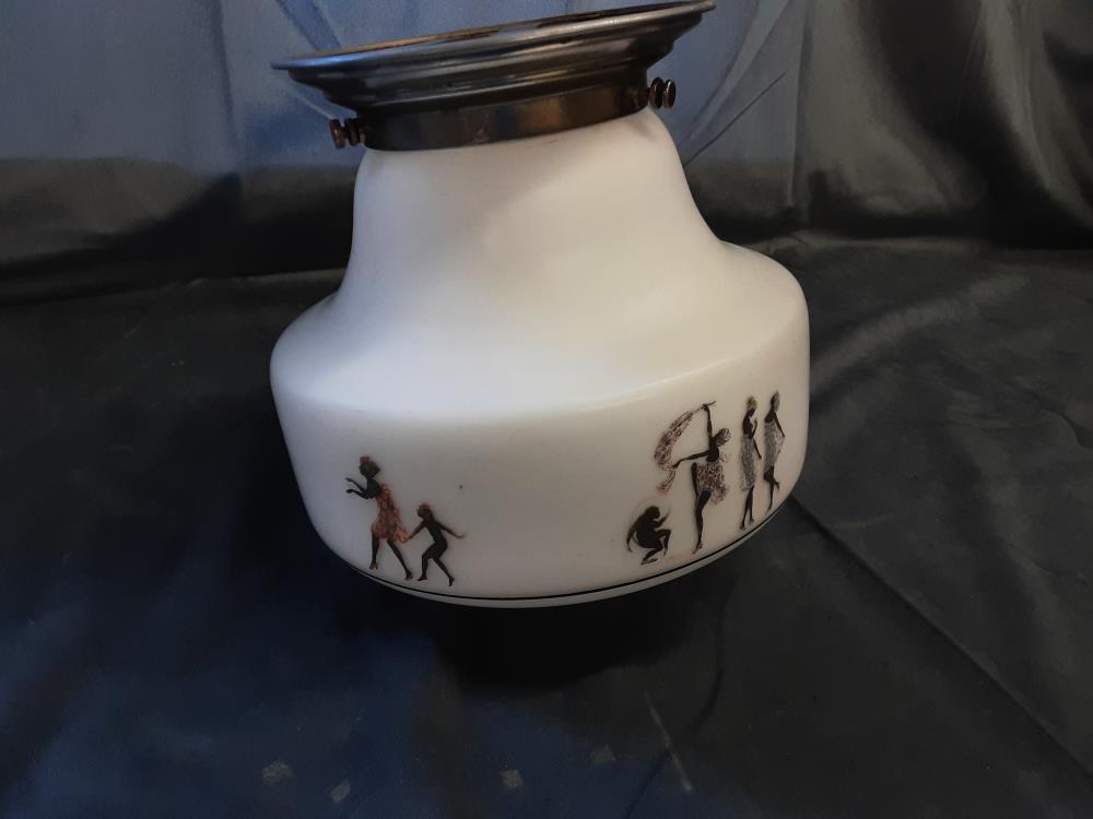 SUSPENSION OPALINE  BLANC DECOR FEMMES