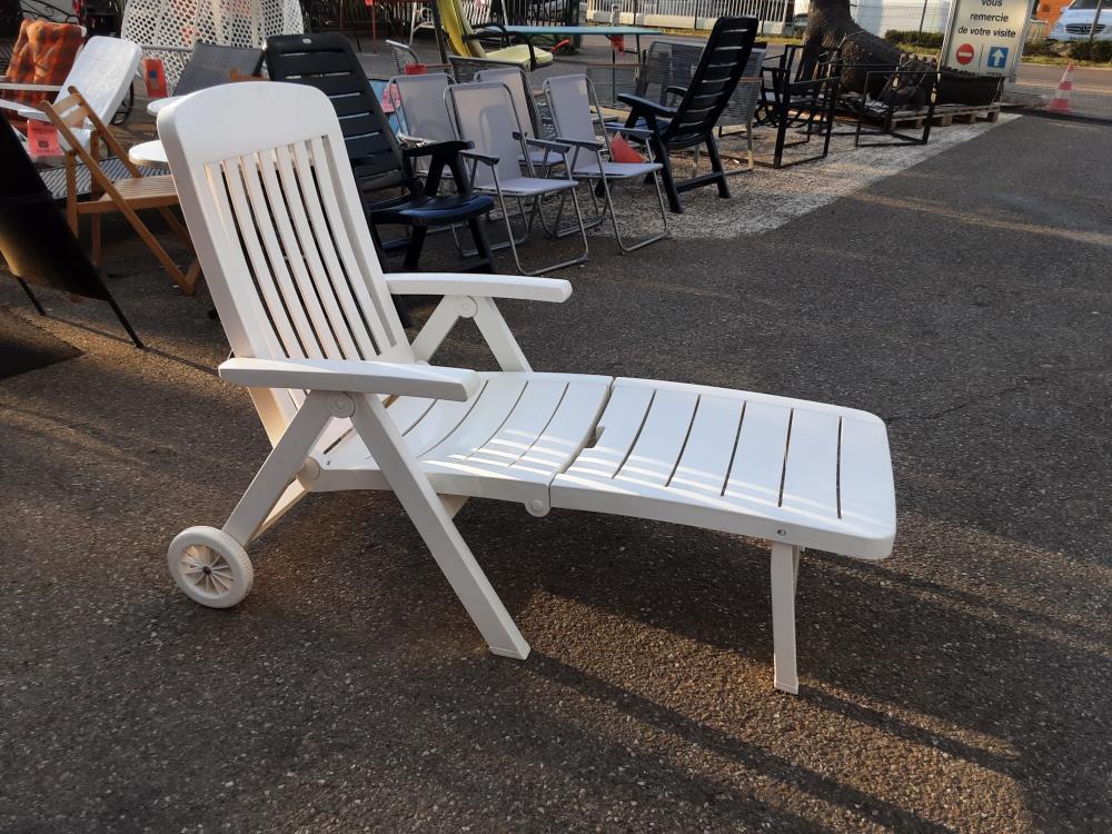 BAIN DE SOLEIL PVC BLANC