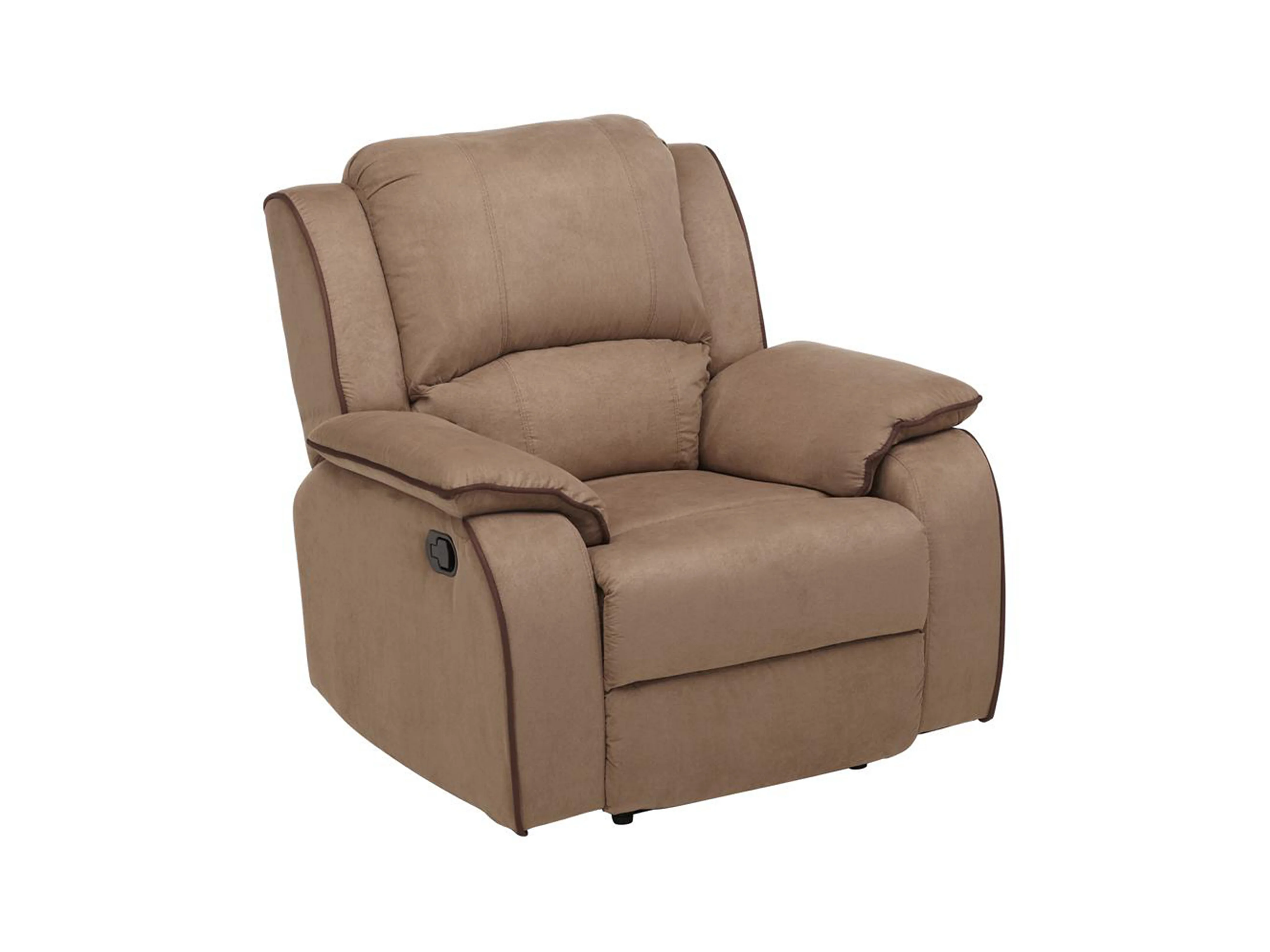 FAUTEUIL RELAX MANUEL MICROFIBRE TAUPE (1180692-49894) 2ÈME CHOIX