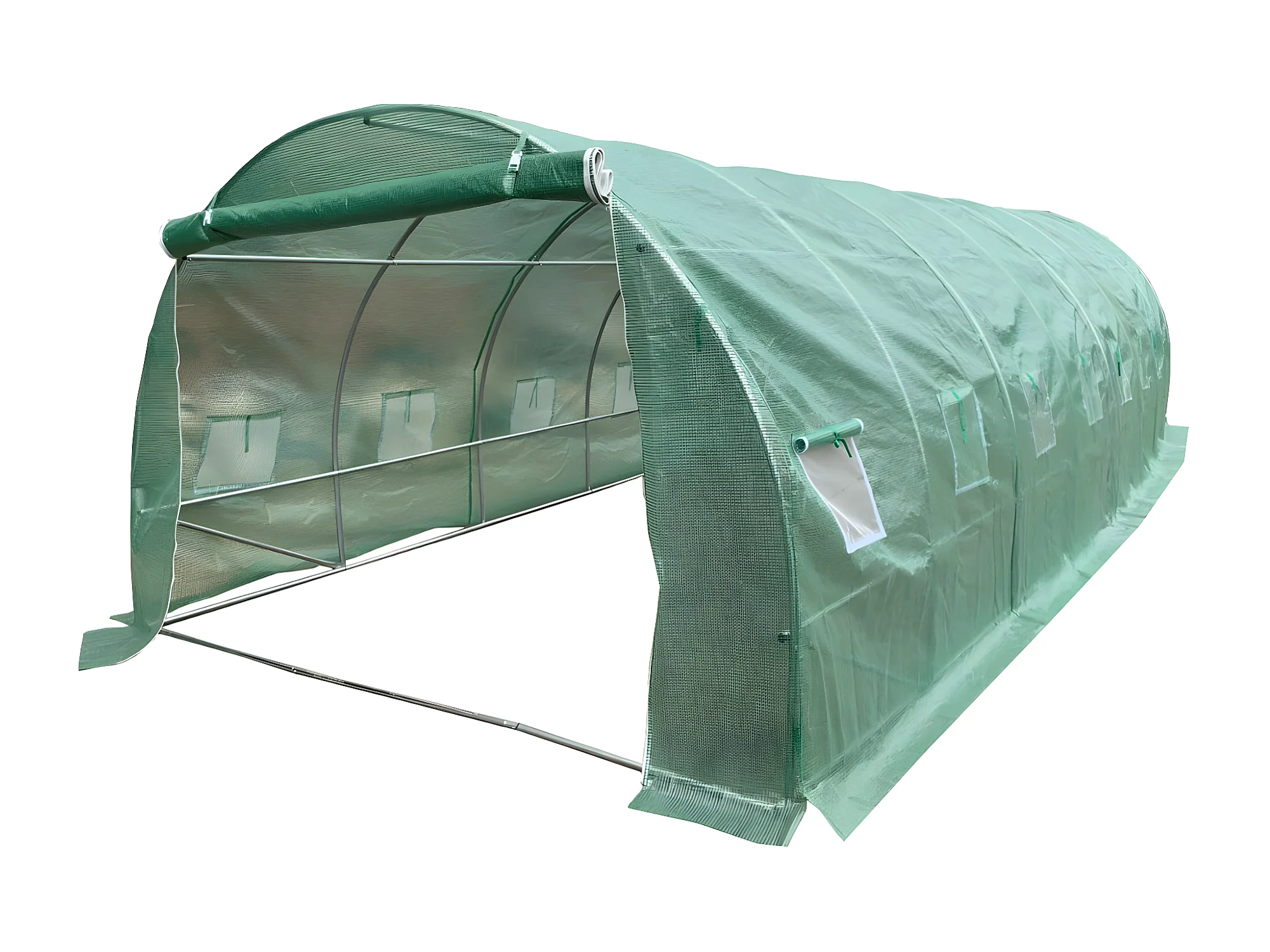 SERRE TUNNEL STRUCTURE ACIER 24M2 - 2 COLIS (1187852-83405) 2ÈME CHOIX