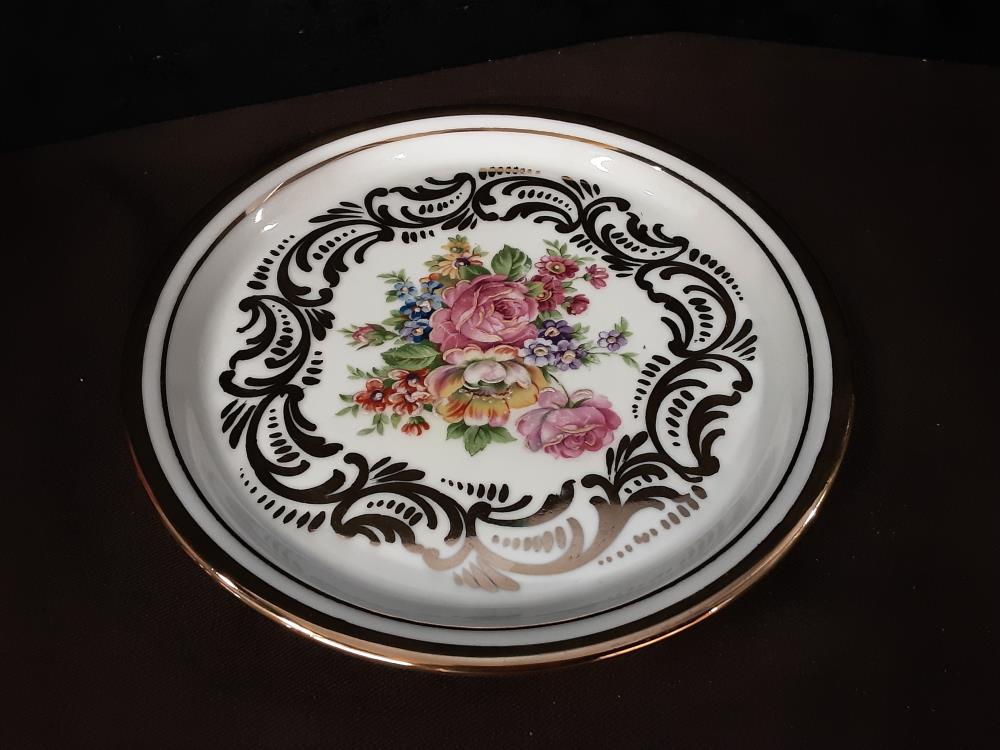 ASSIETTE LIMOGES DECOR FLEURS