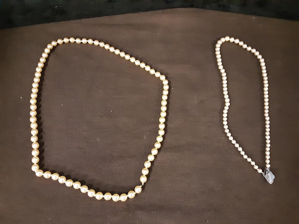 COLLIER PERLES BLANCHES