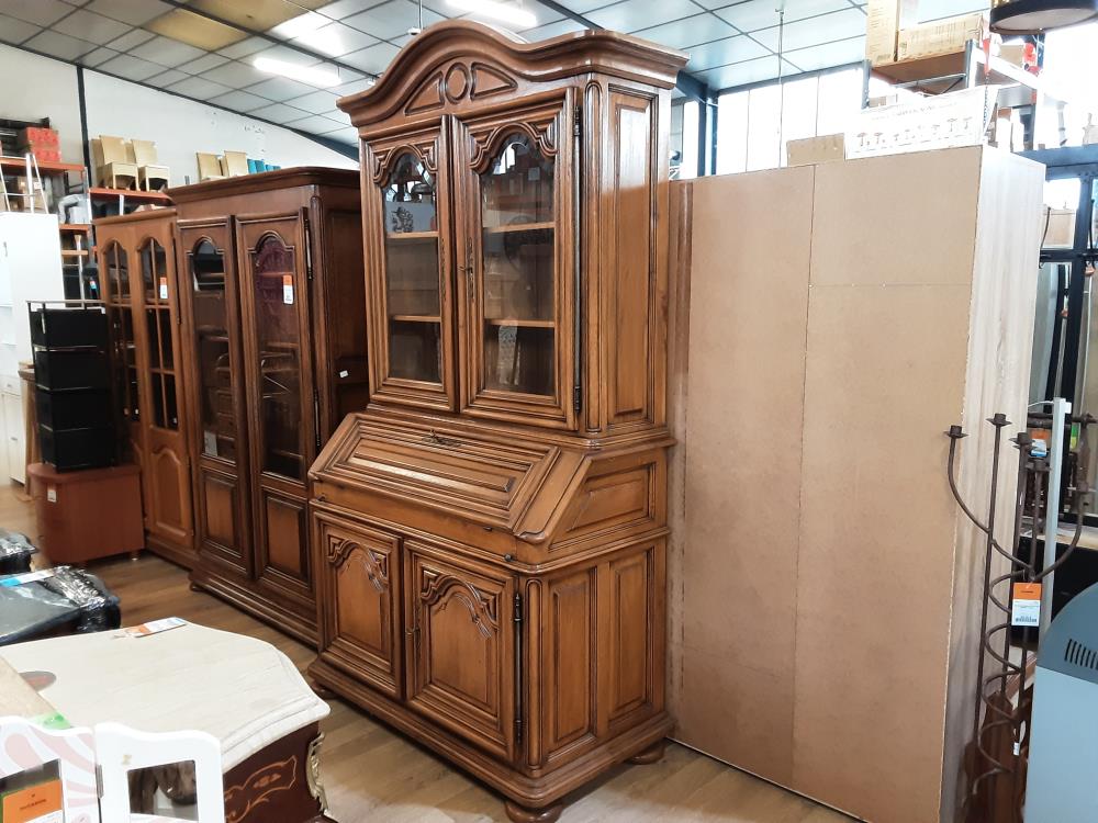 SECRÉTAIRE 5 PORTES 4 TIROIRS CHÊNE  MASSIF 