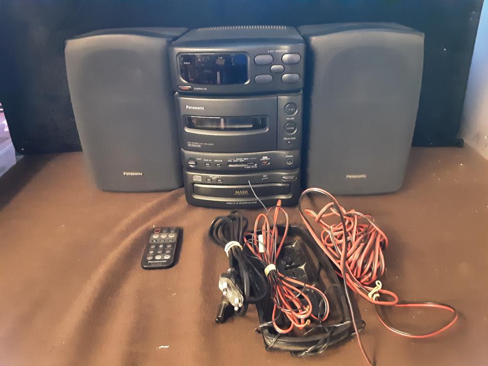 MINI CHAINE HIFI RADIO K7 CD PANASONIC