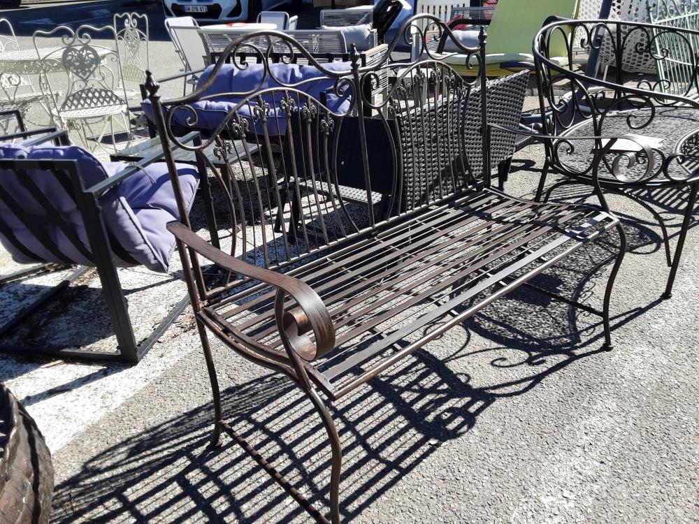 BANC METAL BRUN (RC20BR)