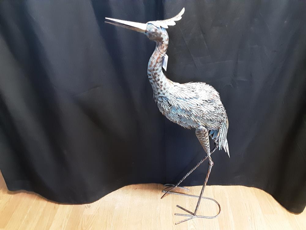 HERON EN METAL VERT (XW-40)