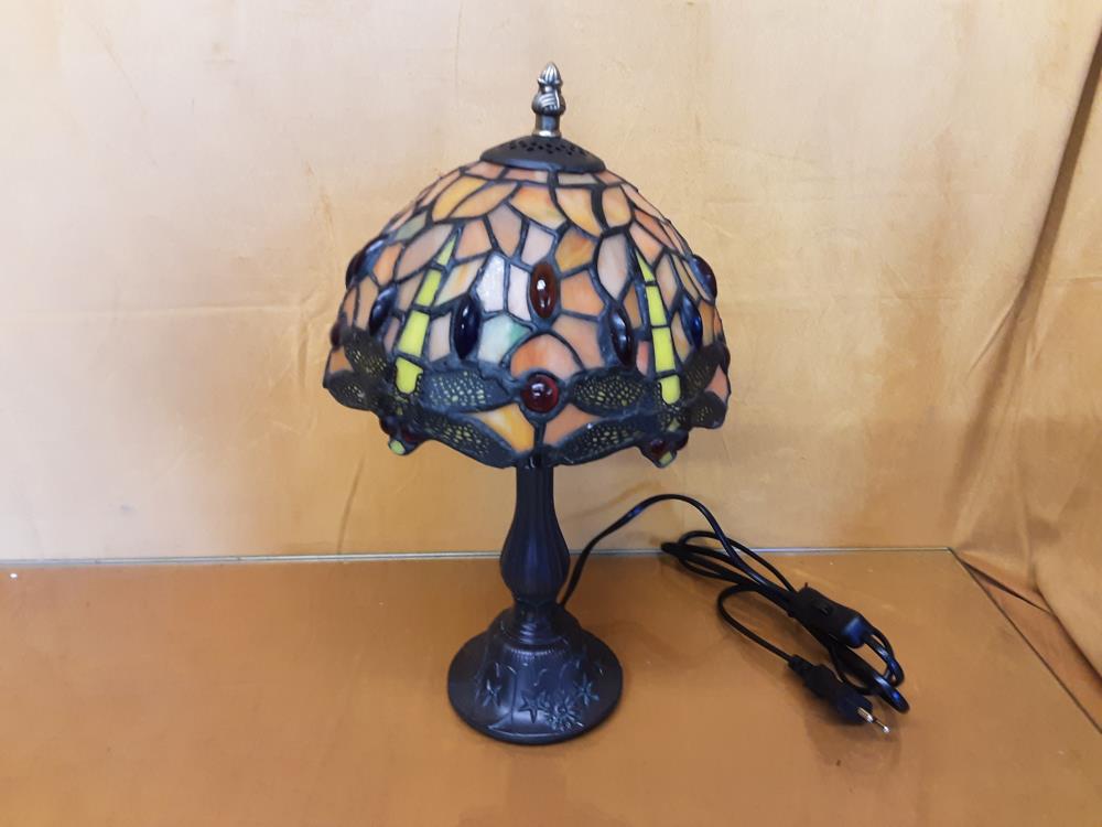 LAMPE TYP TIFFANY PM LIBELLULES COLORIS ORANGE (TI-9 ORANGE)