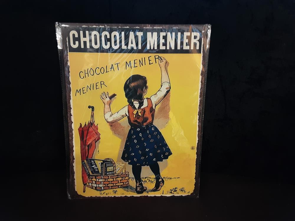 PLAQUE MÉTAL 25X33CM PUB CHOCOLAT MEUNIER (8PL-1493825331111)