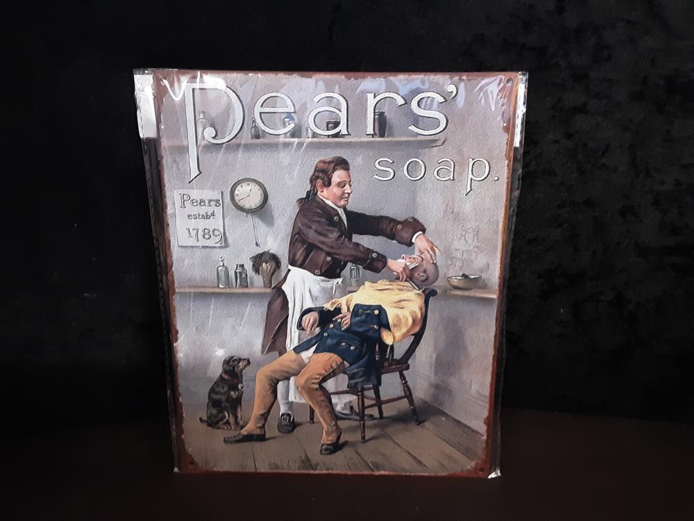 PLAQUE MÉTAL PEARS' SOAP 20X25CM (8PL-1214820251111)