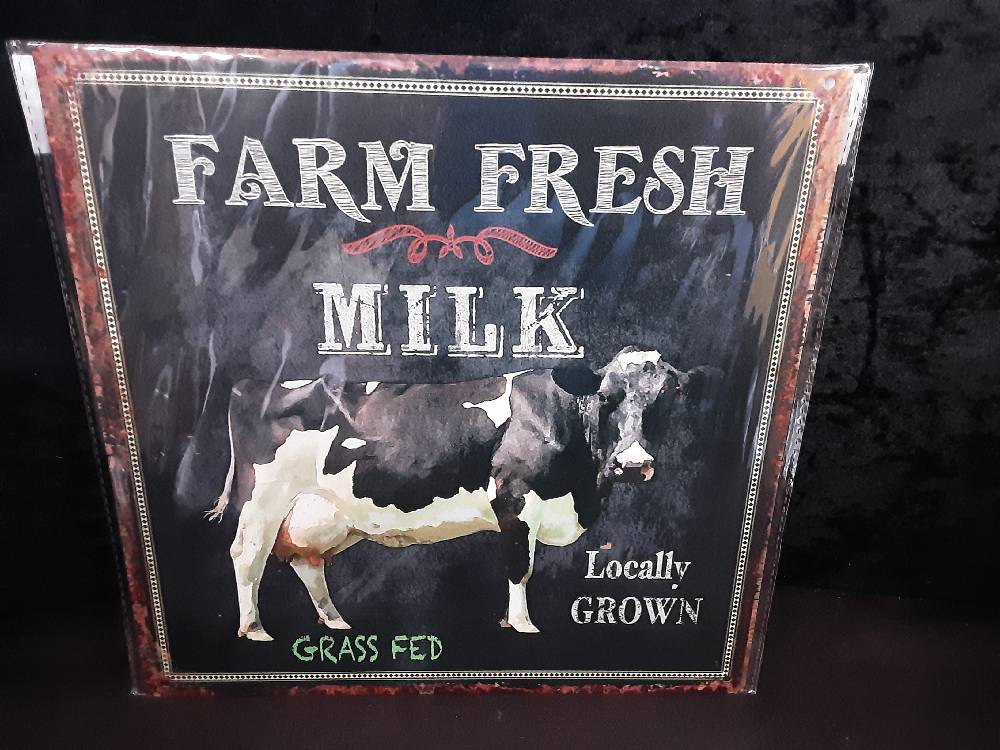 PLAQUE MÉTAL 30X30CM FARM FRESH (8PL-1197830301111)