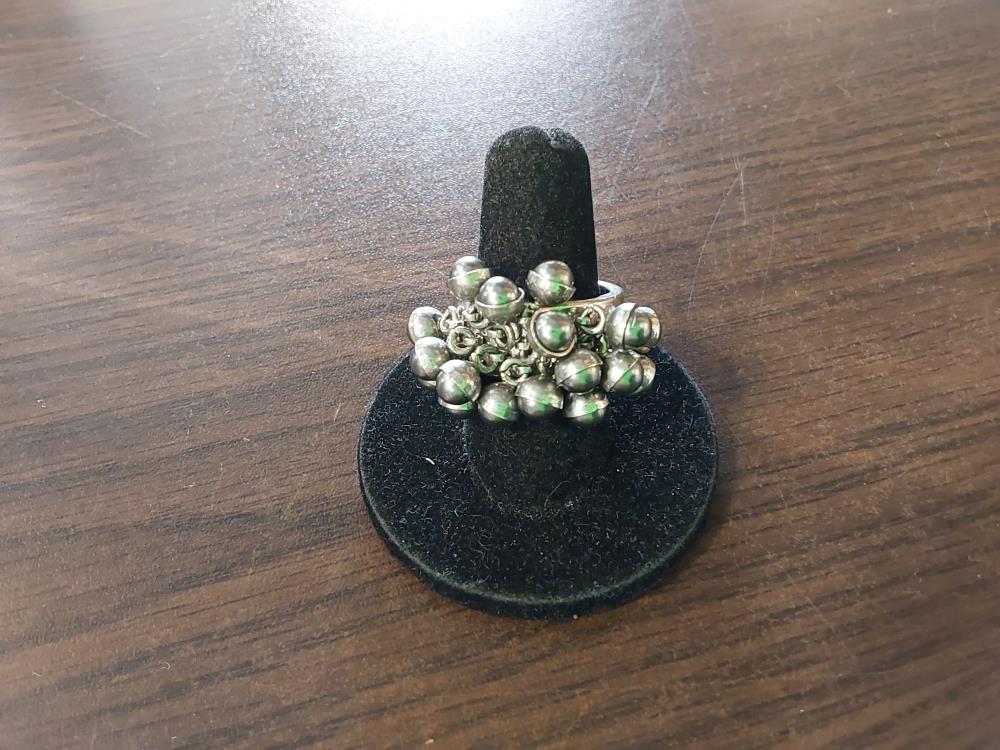 BAGUE ACIER SWATCH A PERLES