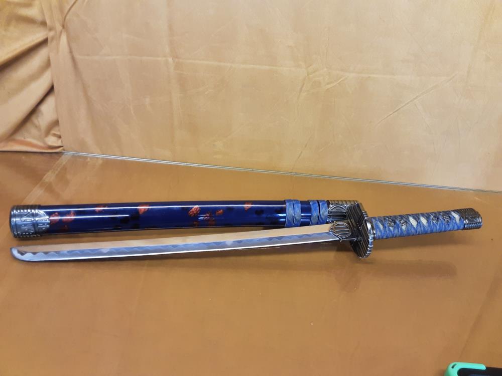 KATANA COLORIS BLEU ET BRONZE MM