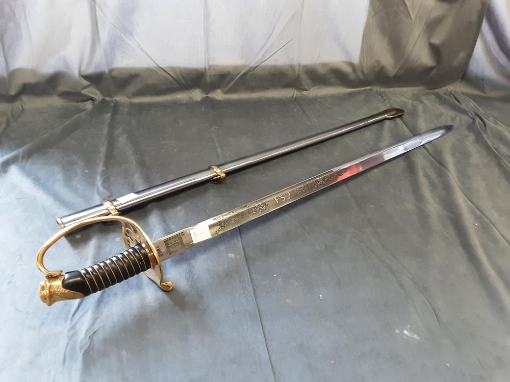 EPEE AVEC SON FOURREAU EN METAL TGM LONG 90CM