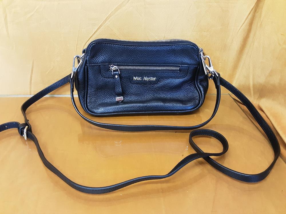 SAC A MAIN CUIR NOIR MAC ALYSTER