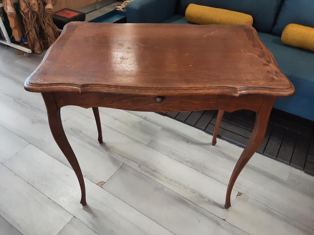 BUREAU OU CONSOLE 1 TIROIR EN CHENE