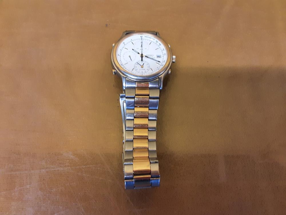 MONTRE SEIKO BRACELET MÉTAL BICOLORE