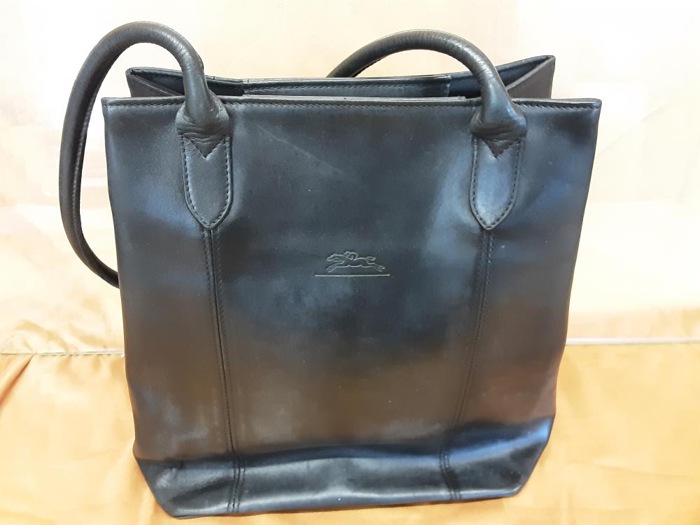SAC A MAIN VINTAGE NOIR LONGCHAMPS