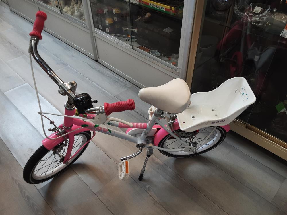 VELO ENFANT  ROSE ET BLANC