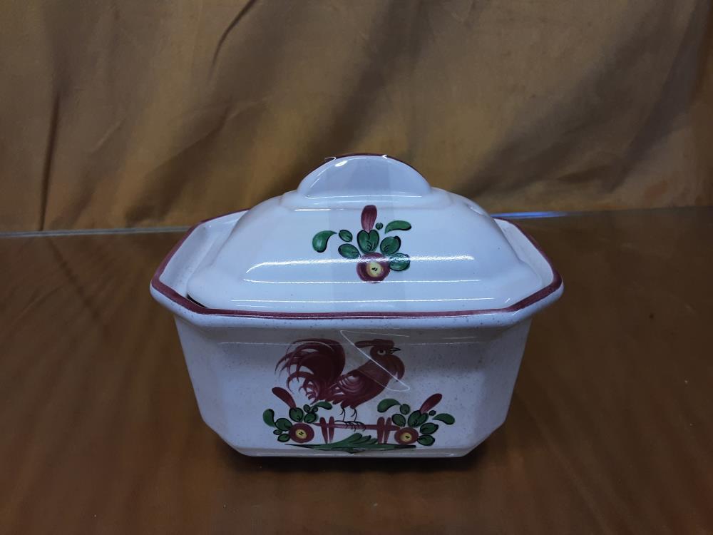 TERRINE PM MOTIF COQ ROUGE 