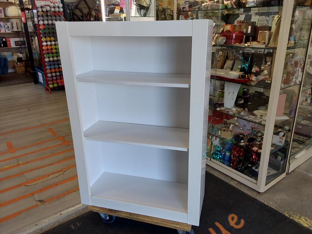 BIBLIOTHÈQUE 3 ÉTAGES BLANC 